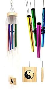Plus Value Feng Shui Wind Chime Hanging Bells 8 Pipes Rods for ...
