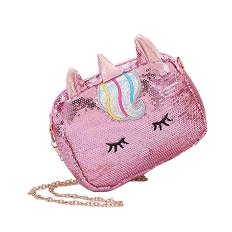 Taufa Villa Cute Unicorn Plush Sling Bag for Girls Kids for School ...