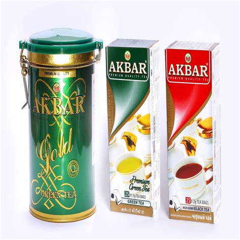 Akbar GOLD TIN Green Tea 275 gm | Premium Green Tea bags (25 X 1.5gm ...