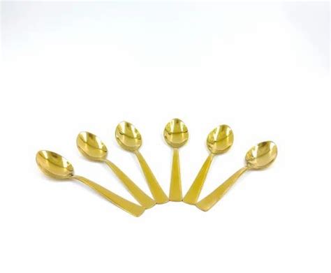 Stainless Steel Cutlery - Gold Finish Stainless Steel Spoon PVD Coated ...