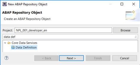 Create a Simple ABAP CDS View in ADT | SAP Tutorials