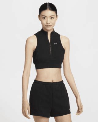 Nike Sportswear Chill Terry Women's Slim Cropped 1/2-Zip French Terry ...
