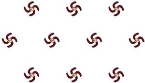 Comet Busters Maroon Velvet Swastik Bindis With Stone (8mm) (BV1220 ...