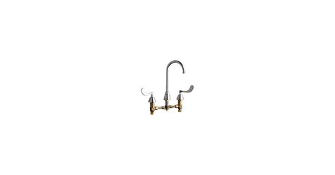 Chicago Faucets 786-SWGN2FCCP Deck Mounted 8" Centerset Kitchen Faucet ...