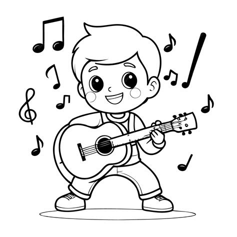 Premium Vector | Simple vector illustration of Musician drawing for ...