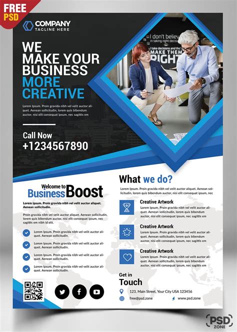 Corporate business flyer free psd – Artofit