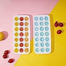 Buy Vn care 2 pcs 21 Cavity Pop Up Ice Cube Trays for Freezer with Lid ...