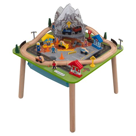Wooden Train Set Table