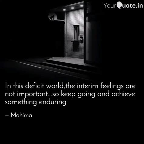 In this deficit world,the... | Quotes & Writings by Mahima Kumari ...