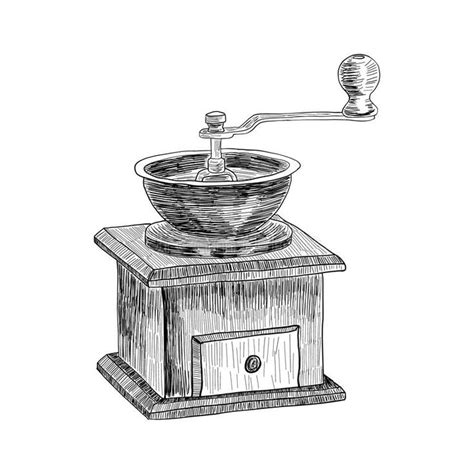 coffee grinder drawing
