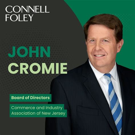 Congratulations to John D. Cromie, Partner and Co-Chair of Connell ...