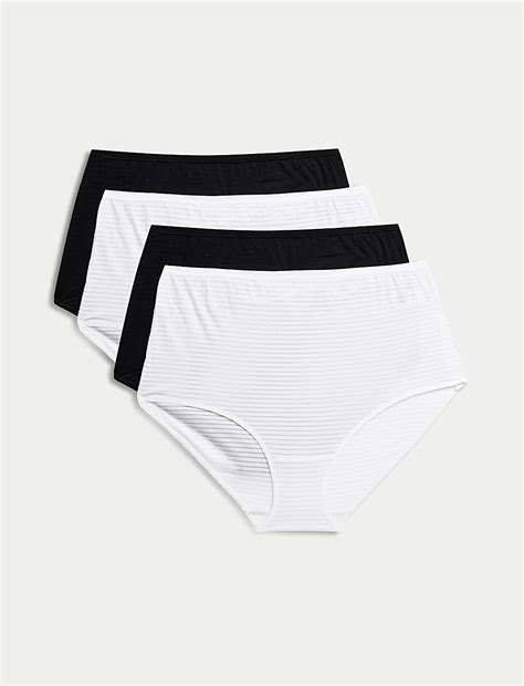 Buy 4pk Modal Rich No VPL Full Briefs at Marks & Spencer