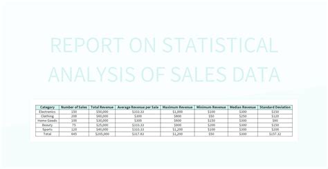 Image result for Statistical Analysis Report Example