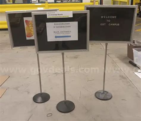 Lot of (3) Sign Boards | GovDeals