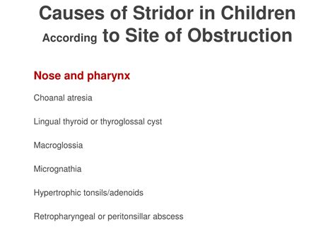 PPT - Stridor in Children PowerPoint Presentation, free download - ID:8997892