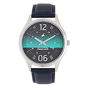 Fastrack Mens Two Tone Dial Analogue Watch - 3184SL04 (Green_Free Size ...