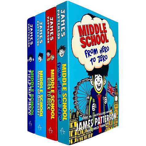 Middle School Series Books 10 - 13 Collection Set by James Patterson by ...