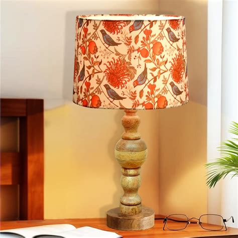 Buy HOMESAKE Wooden Table Lamp from Homesake at just INR 4700.0