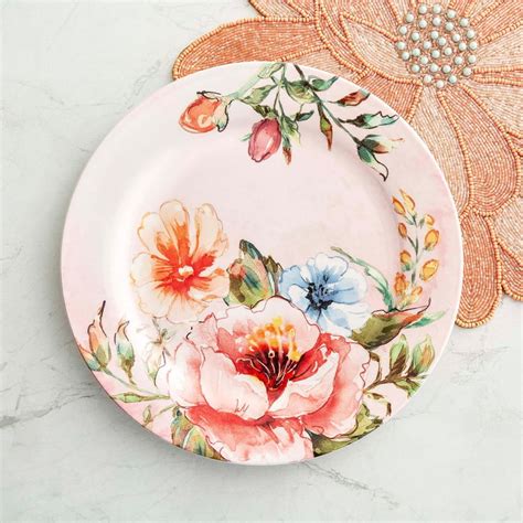 Buy Moksha Multicolour Printed Stoneware Dinner Plate - 28cm from Home ...