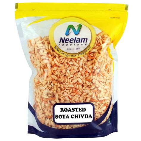 Neelam Foodland Roasted SOYA Chivda (Rice Flakes and SOYA Sev), (400G ...