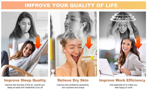 Toriox Humidifier Flame Aroma Diffuser 560 ml Air Humidifier for ...