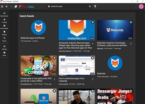 FreeTube 0.16 - Download for PC Free