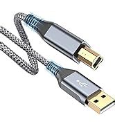 rts High Speed USB 2.0 Printer Cable (2M 6.6 Feet) USB-A to USB-B Cable ...