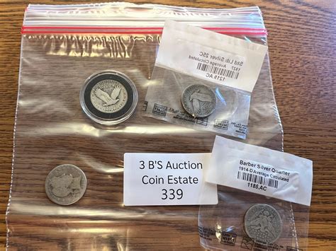 Lot - 4 Misc Year Silver Quarters