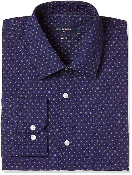 Buy Peter England Men's Printed Slim Fit Formal Shirt (PSF517012999 ...