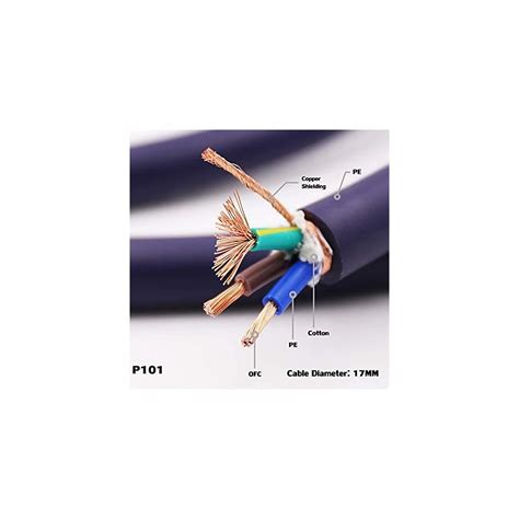 Buy Audiocrast HiFi Power Cord, High-End Braided Sleeve Amplifier Power ...