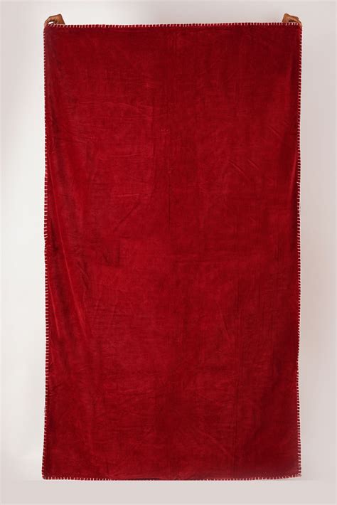 Velvet Sofa throw- Maroon – The Teal Thread