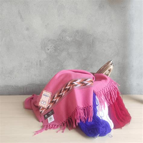 Hand Woven Polywool Kullu Shawl- (366) Carrot Red – Bhuttico Shawls