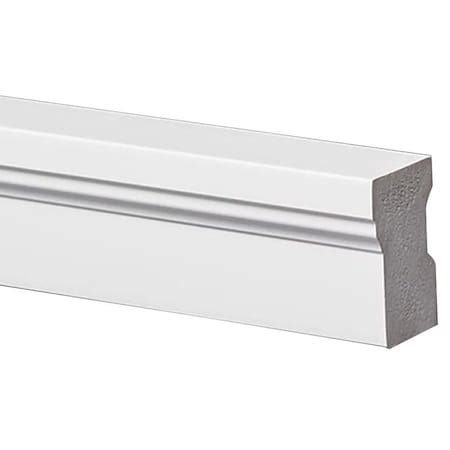 Inteplast Building Products 0 Brick Moulding, 114 in W, 2 in H, Flat ...