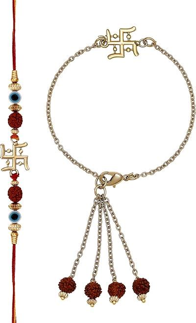 Amazon.in: Mahi Fashion Jewellery: Couple Rakhi