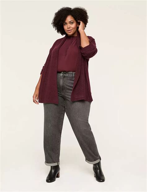Classic Long Sleeve Open Front Card | LaneBryant