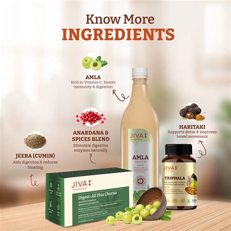 Jiva Ayurveda Digestive Care Combo | Digest-All Churana 30 Sachet | Am ...