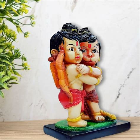 Buy Mahadev Jewellers Ram Hanuman Hugging Statue - A Symbol of Devotion ...