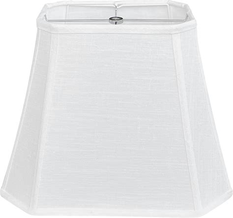 TOOTOO STAR Rectangle Lamp Shade, White Linen (6 x 9)" x (11 x 14)" x ...