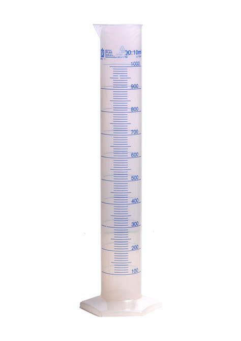 1000ml Translucent Plastic Measuring Cylinder for Lab Supplies ...