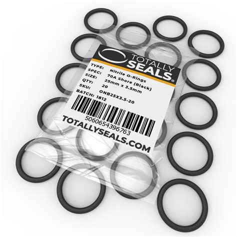 25mm x 3.5mm (32mm OD) Nitrile O-Rings – Totally Seals