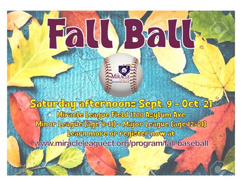 Fall Baseball - Miracle League of Connecticut