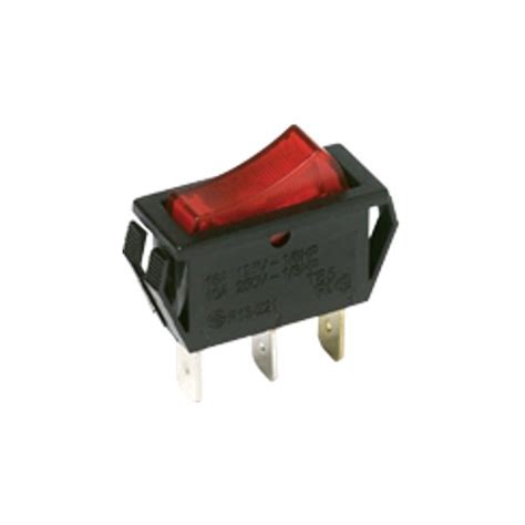 C&K Components Rocker Switch, Spst, On-Off, Momentary, Quick Connect ...