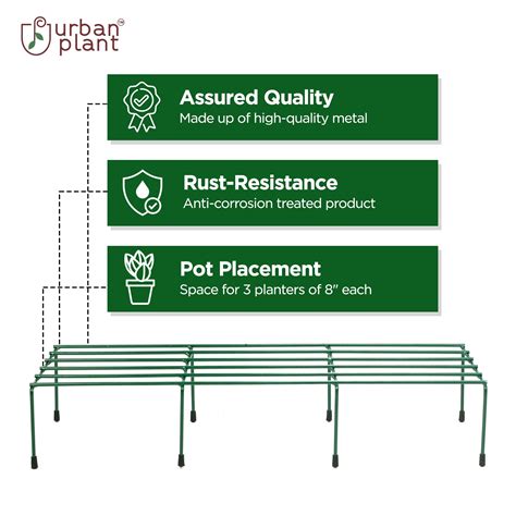 Buy Urban Comrade Metal Planter Stand | Top-Class Garden Decor