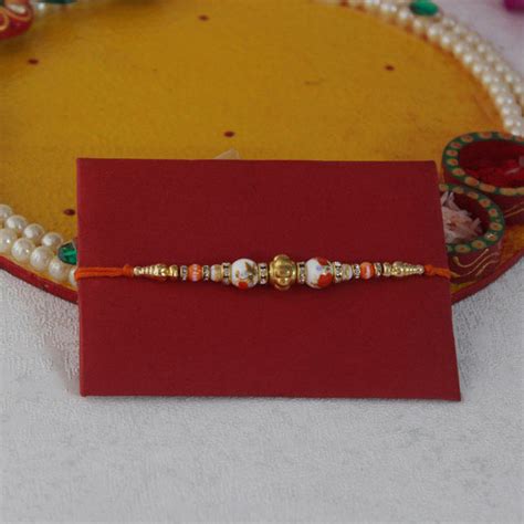 Send Pearly Thali with Rakhi Online | Rakhibazaar.com