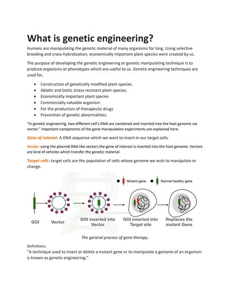 Image result for Types of Genetic Engineering