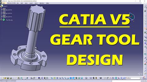 Gear tool Design in CATIA V5 with Drawing Sheet | CAD Designs