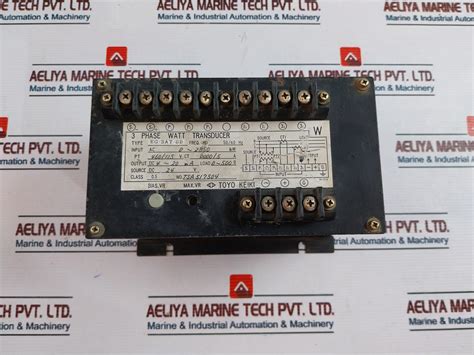 Toyo Keiki Eg-3At-sd 3 Phase Watt Transducer Ac 0~2850Kw 50/60Hz ...
