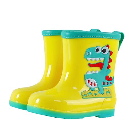 Aloohaidyvio Kids Rain Boots,Toddler Rain Boots Waterproof Rubber Easy ...