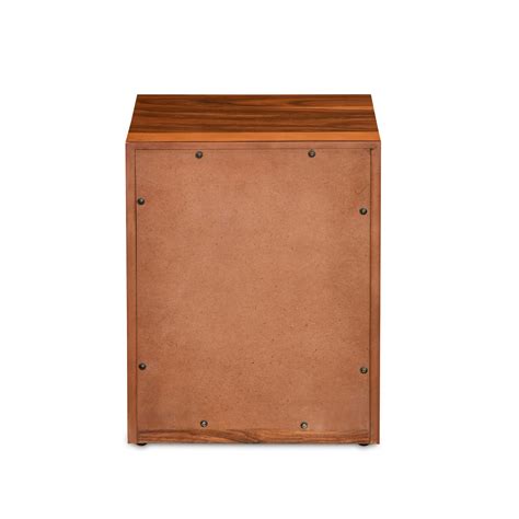 Buy Nilkamal Dewsbury Solid Wood Nightstand with Drawer Storage Walnut ...