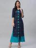 Buy Blue Embroidered Cotton Kurta Online at Rs.629 | Libas